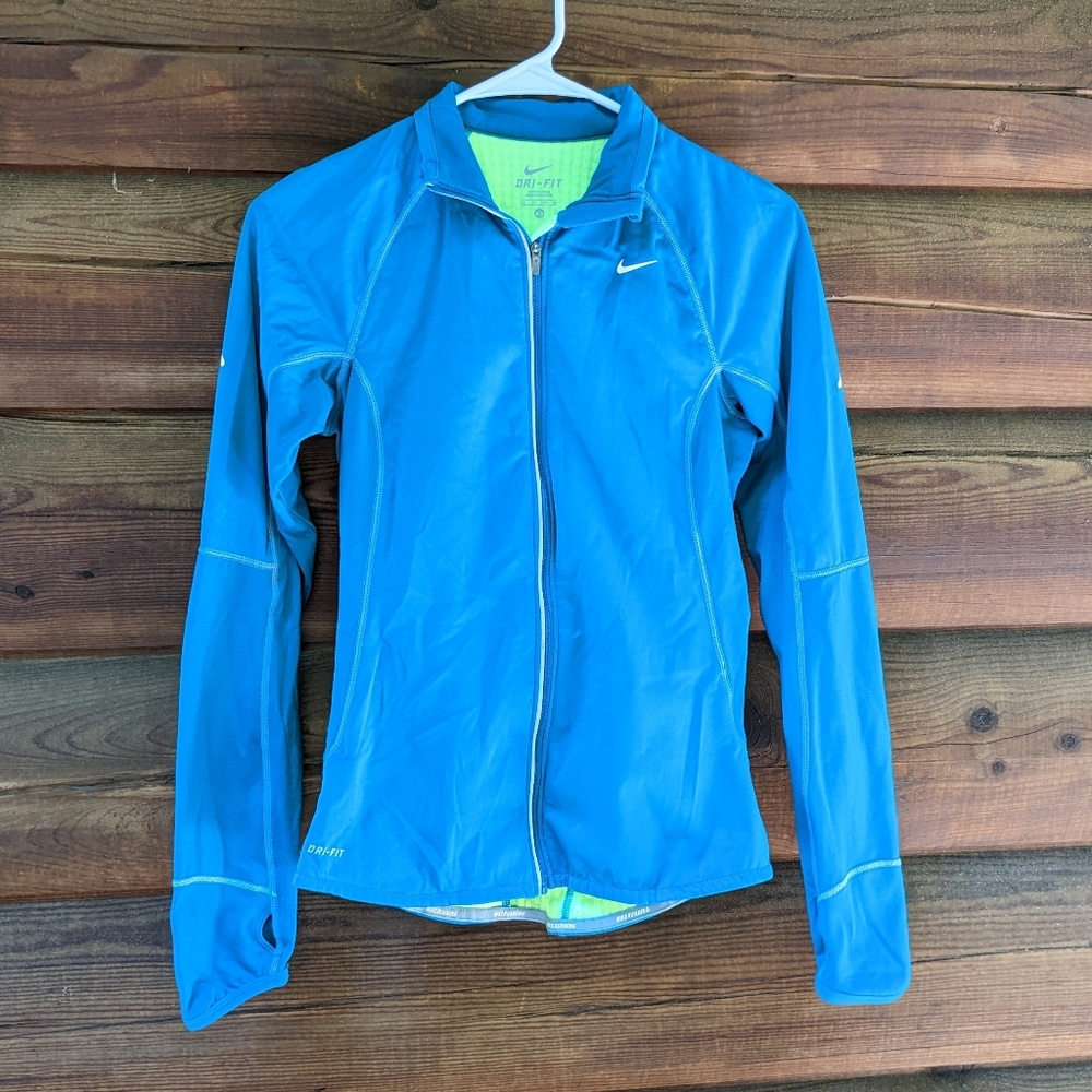 Nike Dri-fit Woman's Full Zip Athletic Running Jacket